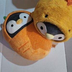 Takashoji Penguin Plush | Carrot &  Stegosaurus Costume Kawaii Soft Toy Japan